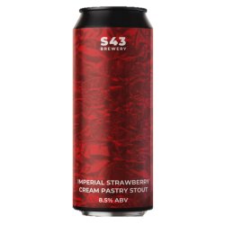 S43 Strawberry Cream Imperial Strawberry Cream Pastry Stout 440ml (8.5%) - Indiebeer