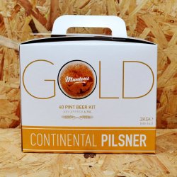 Muntons Gold - Continental Pilsner - 40 Pint Beer Kit - Brewbitz Homebrew Shop