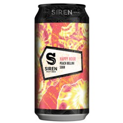 Siren Happy Hour Peach Bellini Sour 440ml (7%) - Indiebeer