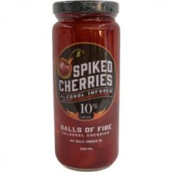 Howie’s Spiked Balls Of Fire Cherries 355 ml jar - Beverages2u