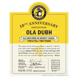 Harviestoun Ola Dubh 10th Anniversary - The Beer Temple