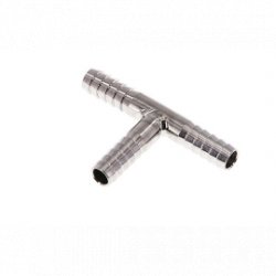 T de acero inoxidable 7mm para tubo de 516 y 38 - Todocerveza