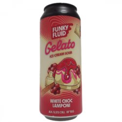 Funky Fluid Gelato: White Choc Lamponi
