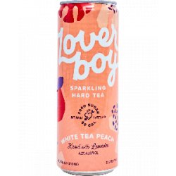 Loverboy Hard Tea White tea Peach Sparkling Hard Tea - Half Time