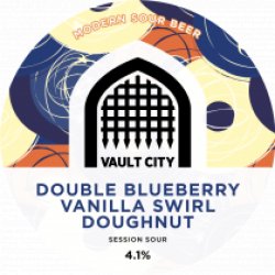 Vault City Double Blueberry Vanilla Swirl Doughnut (Keg) - Pivovar