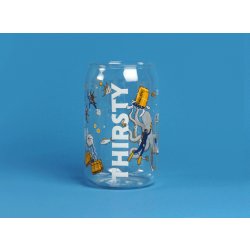 Thirsty Beer Diving Can Glass - Thirsty