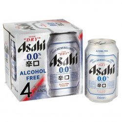 Asahi 0.0 4x330ml - Bot Drinks