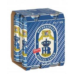 Hofbrauhaus- Helles Lager 5.1% ABV 500ml Can - Martins Off Licence