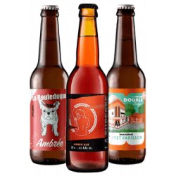 s artisanales françaises Coffret découverte bières ambrées – Amber Ale & Red Ale et Guide de dégustation – 6 bouteilles - Find a Bottle