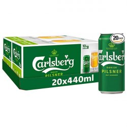 Carlsberg Danish Pilsner Cans 20 x 440ml Case - Liquor Library