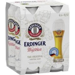 Erdinger Hefe 4 Pack 50cl Can 5.3% - Molloys