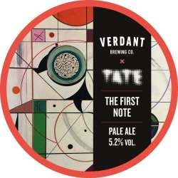 Verdant  TATE - First Note - 5.2% Extra Pale - 440ml Can - The Triangle