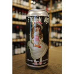 SINNISTER BREW STOLEN ART IMPERIAL STOUT BLEND AGED IN ARDLAIR AND GLENLIVET BARRELS - Otherworld Brewing ( antigua duplicada)