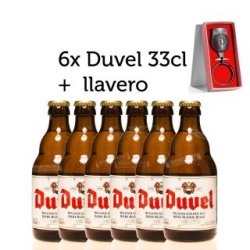 Duvel Moorgat Pack Duvel 6x33cl + llavero - Belgas Online