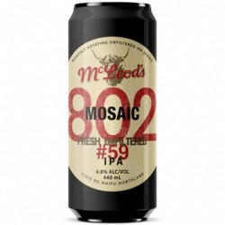 Mcleods 802 #59 Unfiltered IPA 440ml - The Beer Cellar