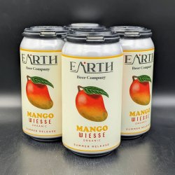 Earth Beer Mango Weisse Can 4pk - Saccharomyces Beer Cafe