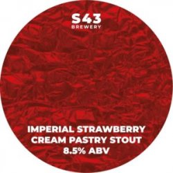 S43  Imperial Strawberry Cream Pastry Stout  8.5% - The Black Toad