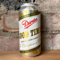 Duration Good Times Light Lager 4.2% (440ml) - Caps and Taps