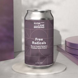 Slow Lane Brewing - Free Radicals BA Sour Belgian Dubbel with Plums - The Beer Barrel