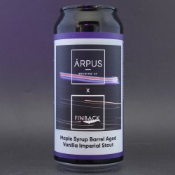 Arpus Brewing Co  Finback - Maple Syrup Barrel Aged Vanilla Imperial Stout - 12% (440ml) - Ghost Whale