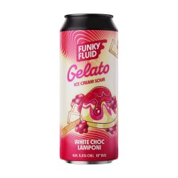 Funky Fluid Gelato: White Choc Lamponi 500ml - Funky Fluid