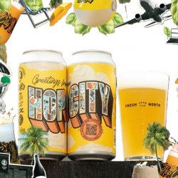 Northern Monk  FIdens  Sudden Death  Floc  Crosby Hops - Hop City 2024 - 6% Azacca Idaho 7 IPA - 440ml Can - The Triangle