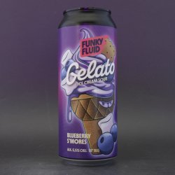 Funky Fluid - Gelato: Blueberry S'mores - 5.5% (500ml) - Ghost Whale