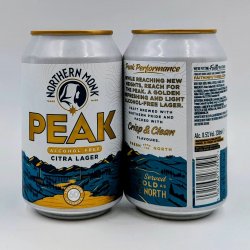 Northern Monk PEAK // ALCOHOL-FREE CITRA LAGER Northern Monk PEAK // ALCOHOL-FREE CITRA LAGER