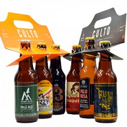 6pack de cerveza Rubia, roja y negra - Culto Cervecero