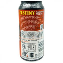 Siren Craft Brew Zestiny