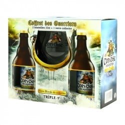 Coffret Bière CERVOISE des Ancêtres 2 x 33cl + 1 Verre - Calais Vins