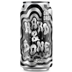 One Drop Brewing Hard & Done Double IPA 440ml BB AUG 24 - The Beer Cellar