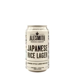 AleSmith Brewing Company Japanese Rice Lager AleSmith Brewing Company Japanese Rice Lager