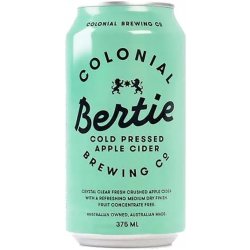 Colonial Brewing Co. Bertie Cold Pressed Apple Cider Can 375ml - BoozeBud