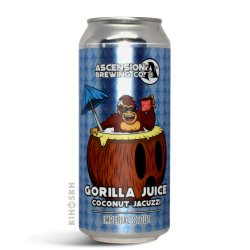 Ascension Brewing Co.. Gorilla Juice Coconut Jacuzzi Imperial Stout - Kihoskh