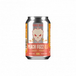 Fierce Peach Fuzz 0.5 Lager With Peach 330ml Can - Fountainhall Wines