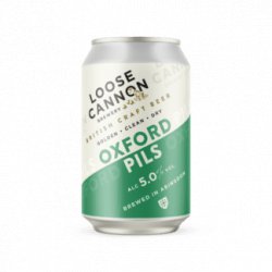 Loose Cannon Oxford Pils 330ml Can Best Before: 06.10.23 - Kay Gee’s Off Licence