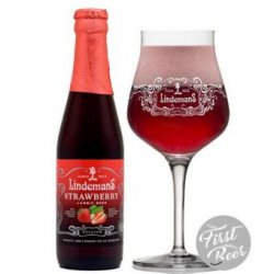 Bia Lindemans Strawberry 3.5% – Chai 250ml – Thùng 24 Chai - First Beer – Bia Nhập Khẩu Giá Sỉ