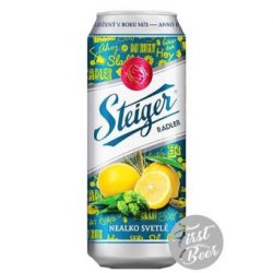 Bia không cồn Steiger Radler Lemon – Lon 500ml – Thùng 24 Lon - First Beer – Bia Nhập Khẩu Giá Sỉ