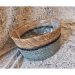 CORBEILLE Jonc de mer rond - Blue (D21cm) CORBEILLE Jonc de mer rond - Blue (D21cm)