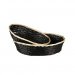 CORBEILLE CLARA NOIR XL bamboujonc OVALE 45X35X10cm CORBEILLE CLARA NOIR XL bamboujonc OVALE 45X35X10cm