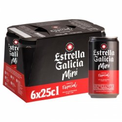 Cerveza Estrella Galicia especial pack de 6 latas de 25 cl. - Carrefour España