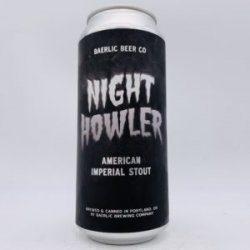 Baerlic Night Howler Imperial Stout Can - Bottleworks