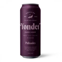 Yonder Palisades Hard Cider 16oz can - Bine & Vine