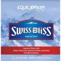 Equilibrium Swiss Bliss Imperial Stout 500ml - Luekens Wine & Spirits