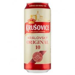 Krušovice Královský Originál 10°, plech 0,5l - Nápoje Šípek