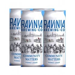 RAVINA COMMUNITY MATTERS VIENNA LAGER 16oz 4PK CANS - Schaefer’s