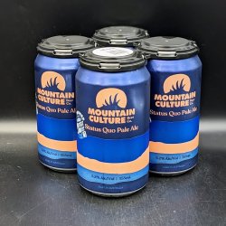 Mountain Culture Status Quo Pale Ale Can 4pk - Saccharomyces Beer Cafe