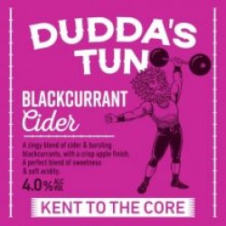 Duddas Tun Blackcurrant Cider (Bag In Box) - Drink It In