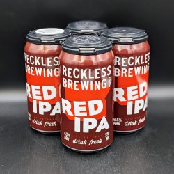 Reckless Brewing Red IPA Can 4pk - Saccharomyces Beer Cafe